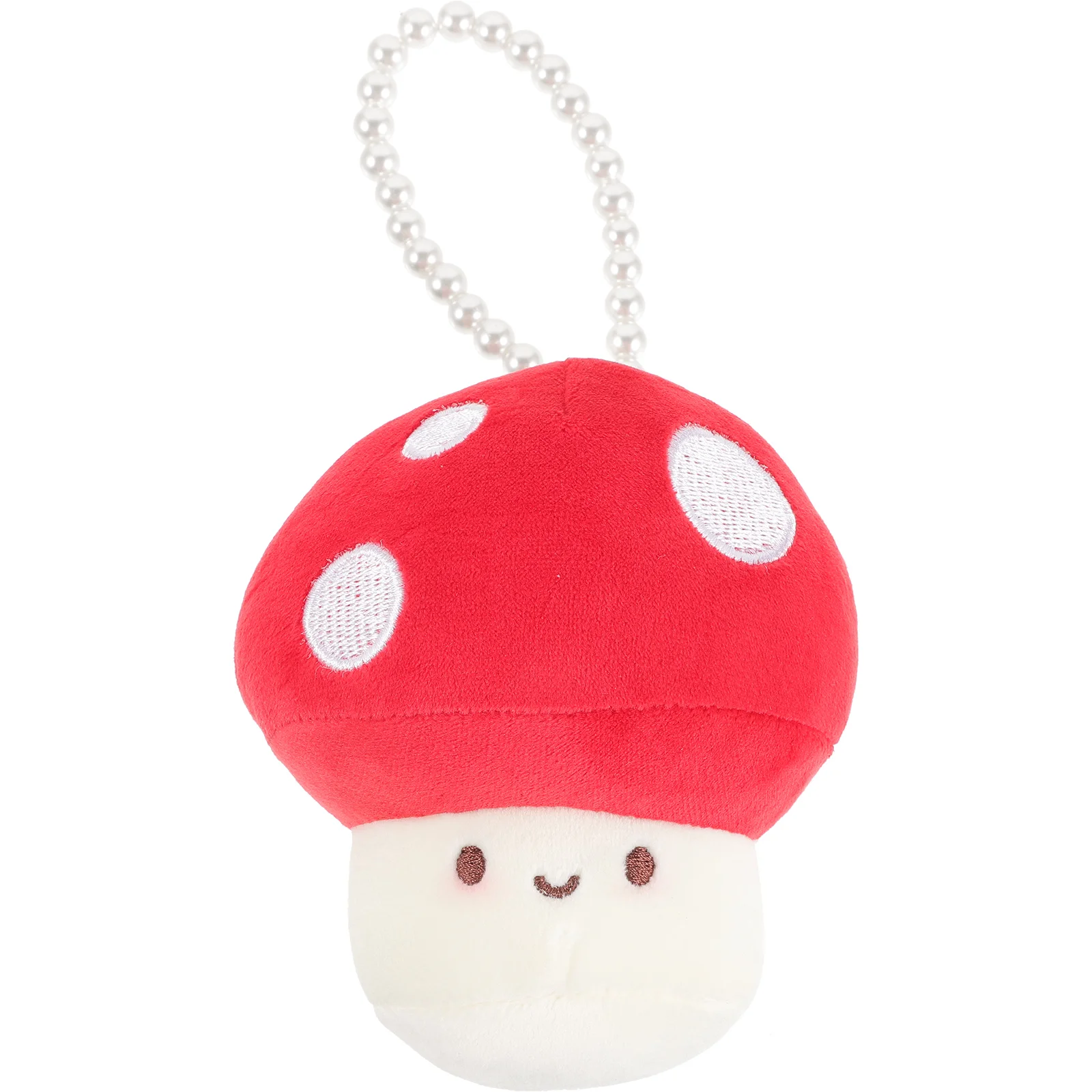 

Mushroom Hanging Pendant Keychain Plush Toy Portable Decor Pp Cotton Lovers Toys