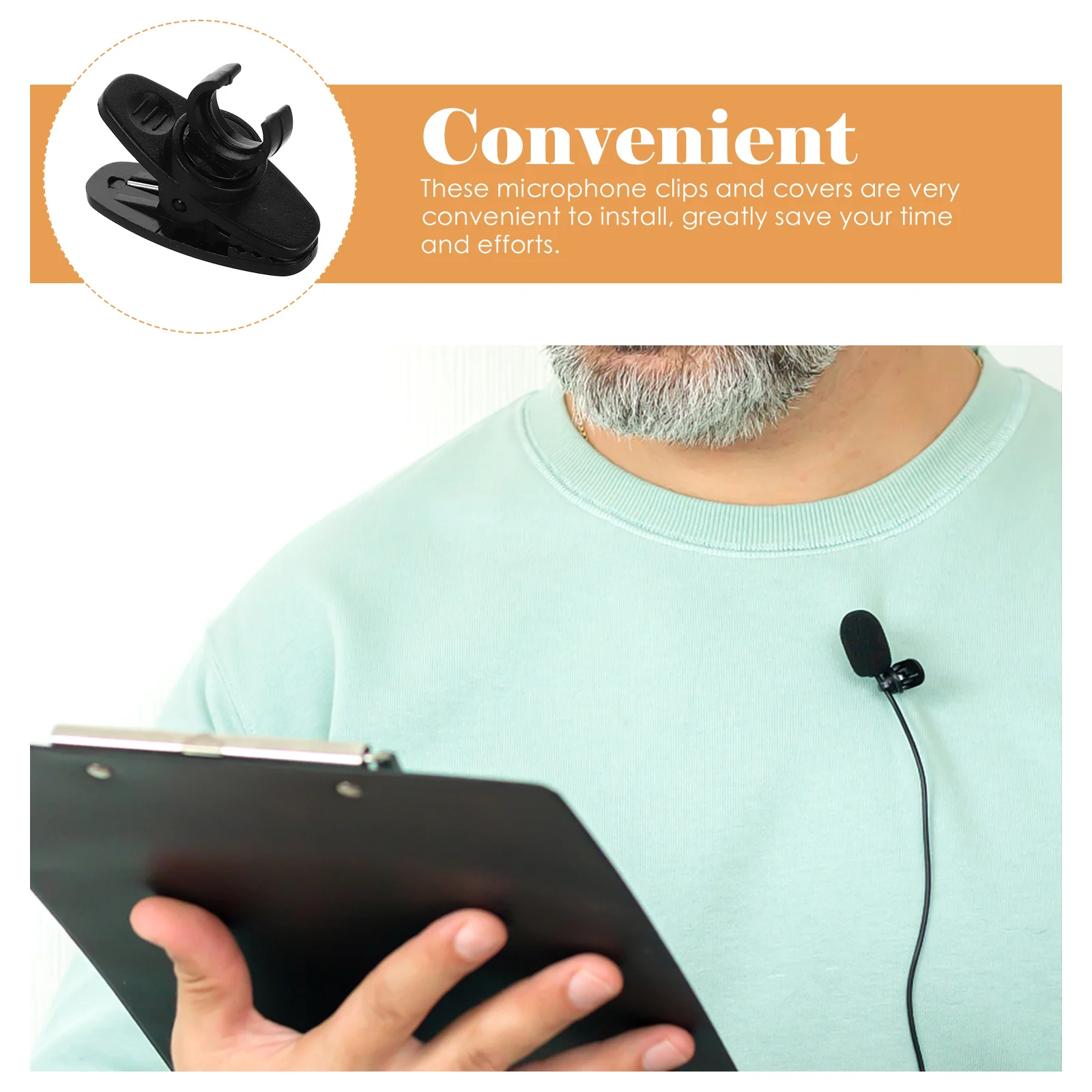 Зажим для микрофона на лацкане