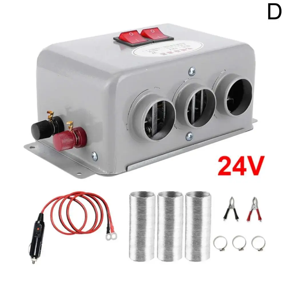 12V/24V Car Mounted Heater Dryer 800W High-power Rapid Heating Windshield Defogging Machine For Truck Vehicles Accessories S6J7