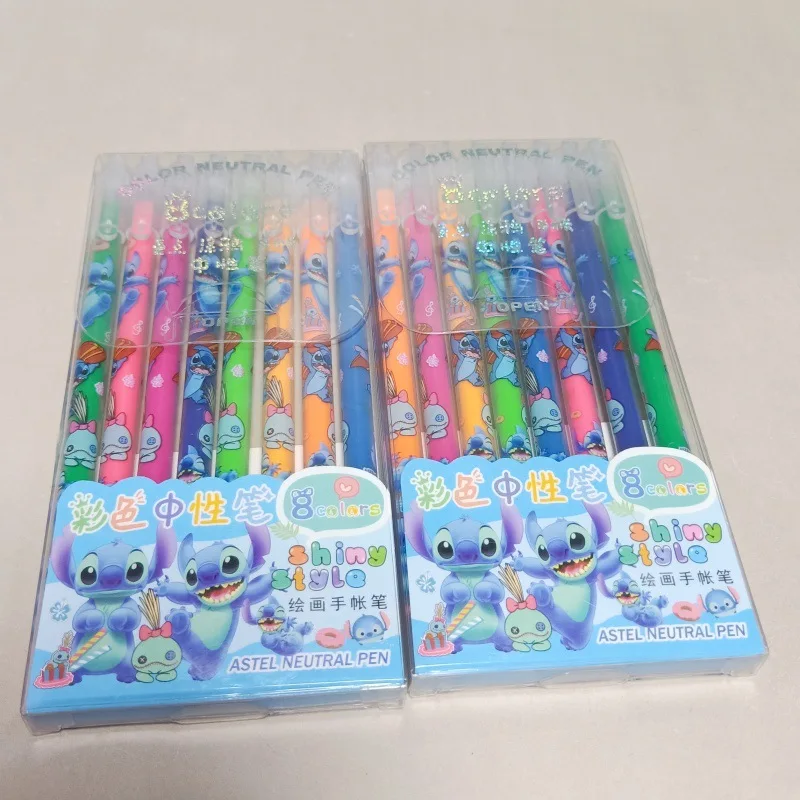 8-цветная нейтральная ручка гелевая для вышивки граффити Disney детские