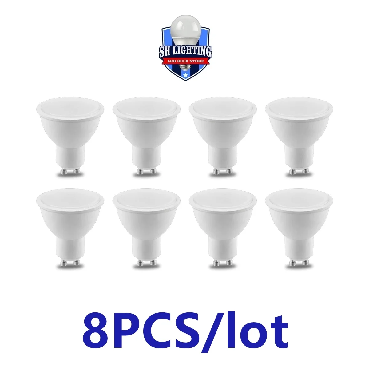 Заводской прямой светодиодный прожектор 220 В GU10 3W-8W120 градусов с высоким люменом