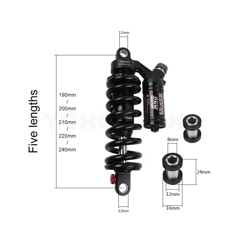 Аксессуары для горных велосипедов эндуро Задний амортизатор 220/240/265 мм воздушная
