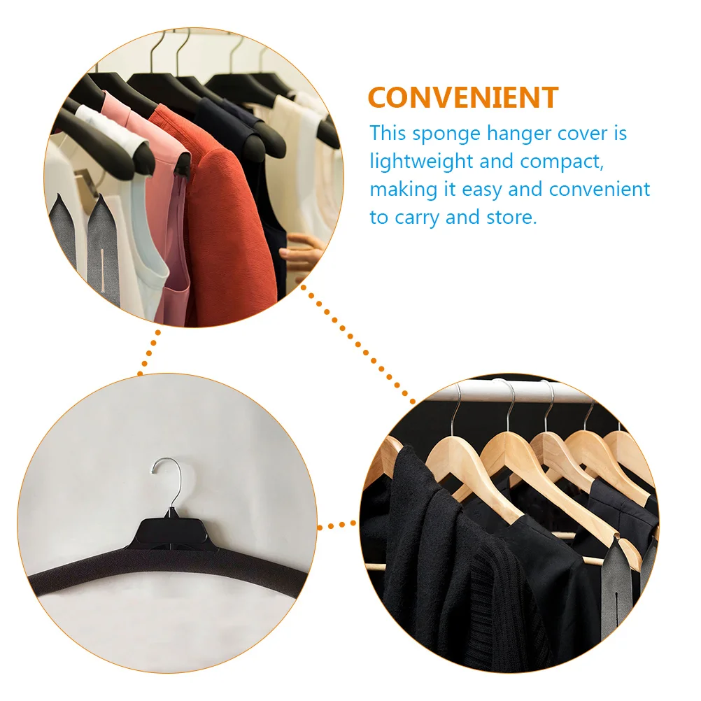 

Hanger Sponge Covers Hanger Grips Sweaters Clothes Rack Shoulder Guards Anti- Skid Hanger Covers Garment Protector