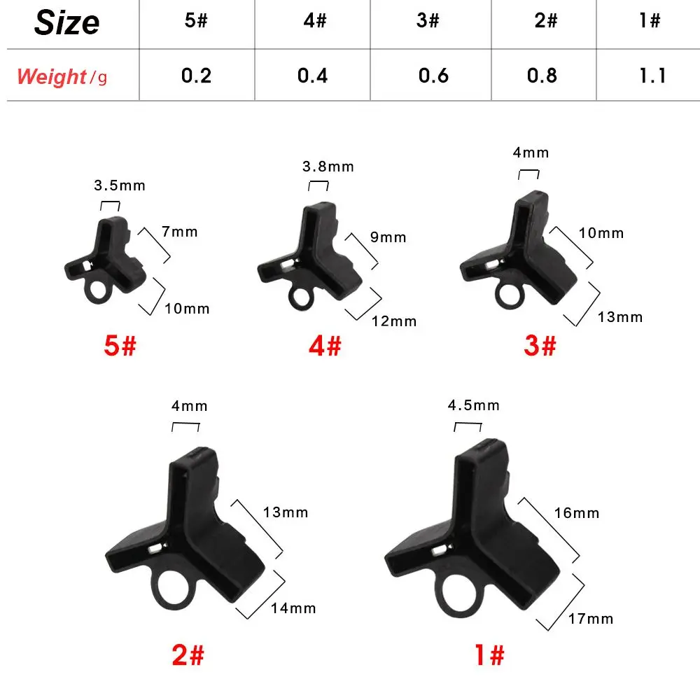 50pcs Fishing Treble Hooks Covers Case Bonnets Caps Durable Lightweight Safety Protector Set Anti-hook Gear Accessories - купить по