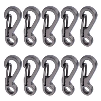 102030 pcs mini sf spring backpack clasps climbing carabiners equipment survival edc paracord snap hook keychainl buckle clip