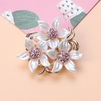 colorful rhinestone wreath flower brooch pin classic trend ladies scarf jewelry pin gorgeous floral brooch