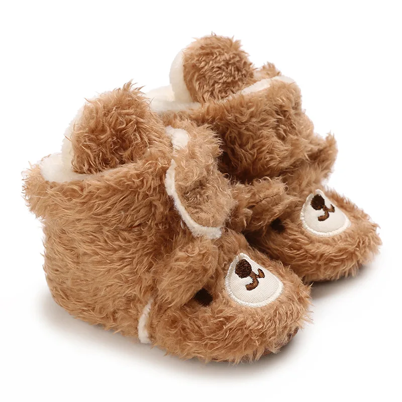 

Newborn Baby Shoes Cartoon Boots Boy Girl Shoes Toddler First Walkers Booties Cotton Comfort Soft Anti-slip Warm Infant Crib Sho