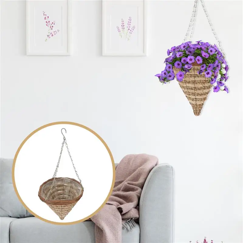 

Подвесная корзина для цветов, настенный держатель для садовых растений, лозы, цветов