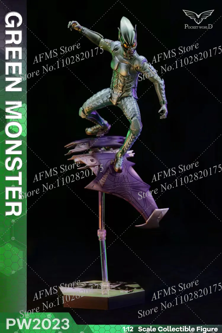 PWTOYS PW2023 Коллекционная фигурка в масштабе 1/12 Willem Dafoe Green Monster Villain Fulls Set 6 дюймов