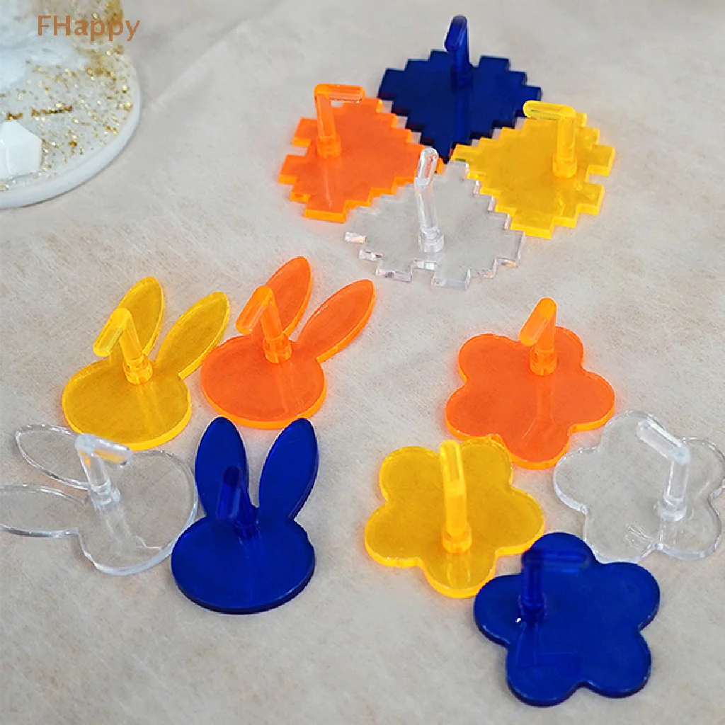 

Nails Holder Tips For Heart Rabbit Flower Shaped Design Nails Accessories Tools Display Practice Training Nail Stand Manicure