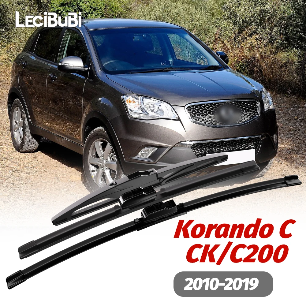 

Комплект Из 2 Дворников (передний И Задний) Для Ssangyong Korando C CK C200 2010-2019, Резиновые, Черные, Всепогодные