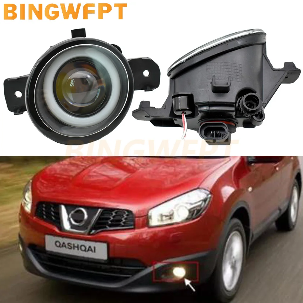 

Car Styling LED Fog Lights Lamp For NISSAN QASHQAI QASHQAI +2 (J10, JJ10) 2007-2012 Angel Eye H11 12V High Bright Fog Lamps