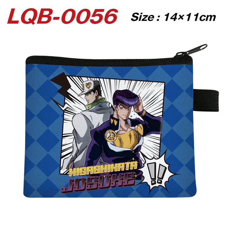 E-Mell JOJO's Bizarre Adventure Stone Ocean Leone Noriaki Rohan Kujo Jotaro Narciso Anasui Zipper Canvas Coin Purse Wallet