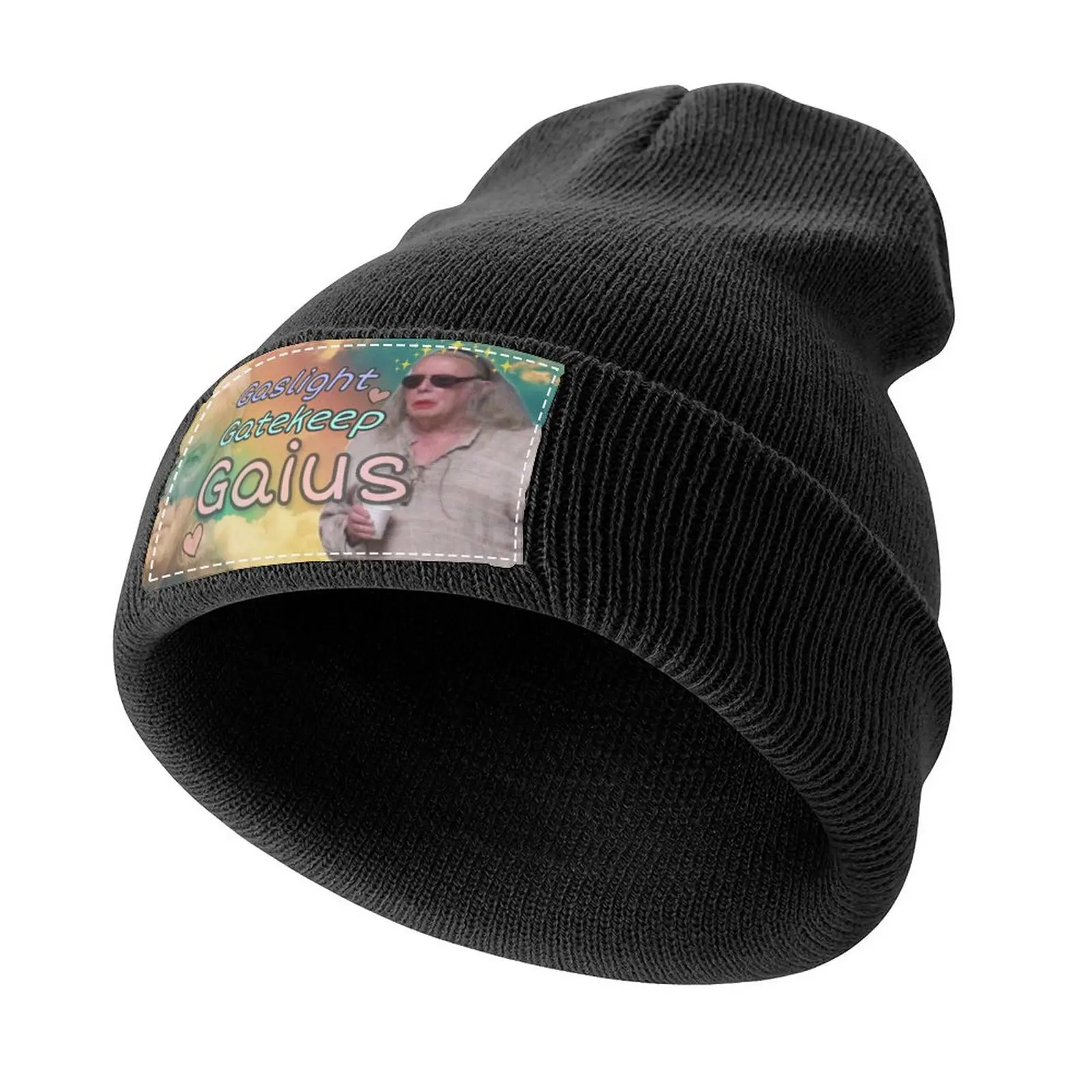 Gaslight Gatekeep Gaius aestheticCap Вязаная кепка Роскошная Шляпа большого размера Пляжная