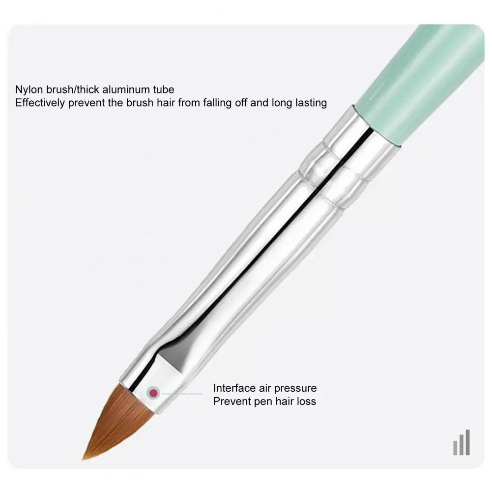 6 шт. ручка для ногтей лайнер нейл-арта кисть однотактный контур компактный