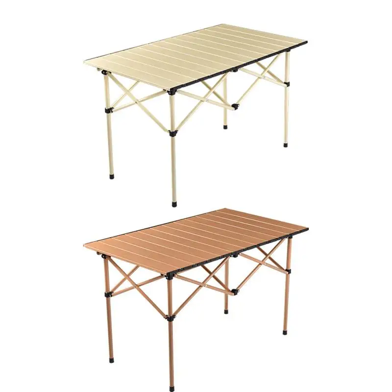 

Portable Camping Table Foldable Outdoor Desk Collapsible Car Table For BBQ Garden Backyard Roll Up Table Carrying Bag For Yard