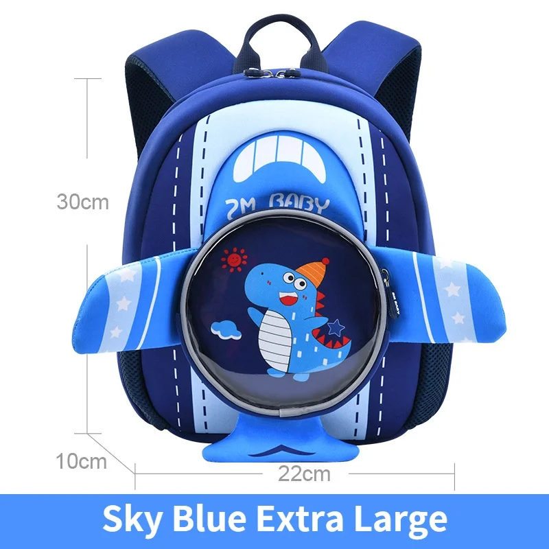 Girl Boy Cute Astronaut Unicorn Kindergarten Schoolbags New Popular Children 3D Cartoon Fashion Small Backpacks Airplane Wings