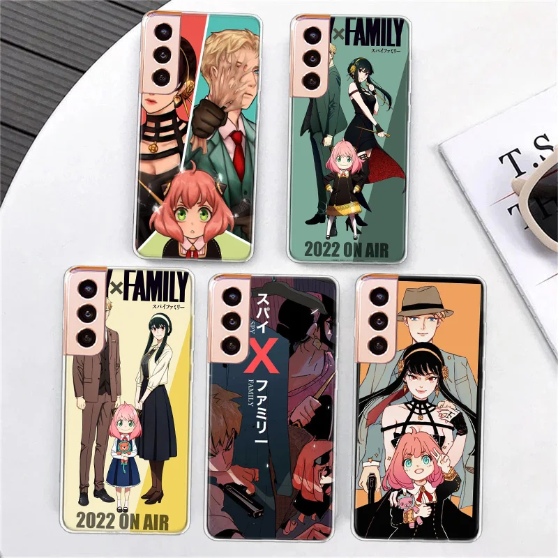 

Japan Anime Spy×Family Phone Case For Samsung S21 FE S20 Plus Galaxy S23 S22 Ultra S10 S10E S9 S8 S7 Edge Cover TPU Fundas Capa