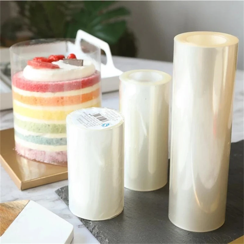 

Cake Acetate Film Collar Plastic DIY Cake Collar Transparent Mousse Cake Sheets Surrounding Edge Clear Cake Strips Baking Tool