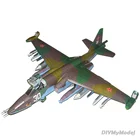 Модель самолета Sukhoi Su-25, 47 х43 см, Frogfoot, бумажная карта 3D, наборы для строительства, Обучающие игрушки, военная модель 1:33