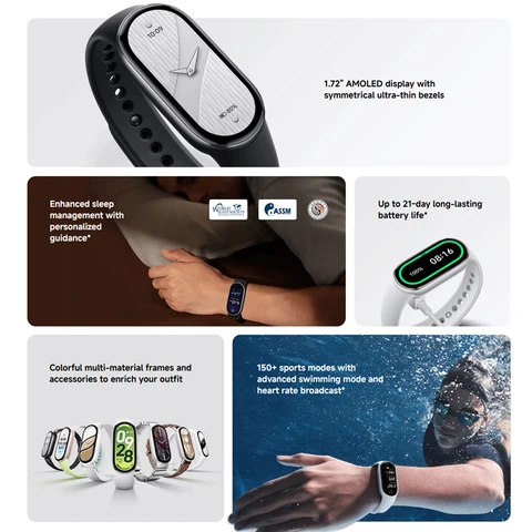 Xiaomi Smart Band 10 - Умный фитнес-браслет с мониторингом активности и сердечного ритма — изображение товара
