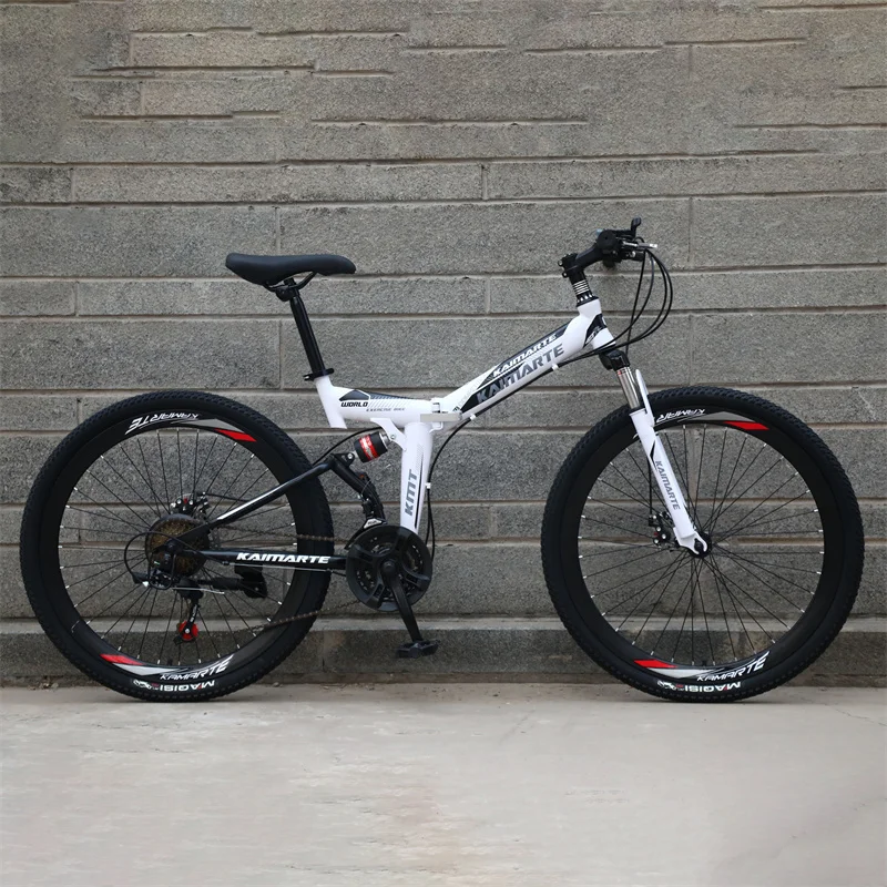 26-дюймовый складной горный велосипед с полной подвеской 18-скоростные горные