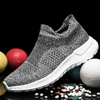 2022 mens casual shoes fashion mens sneakers popcorn breathable running shoes pu linen mesh shoes adult overfoot socks shoes