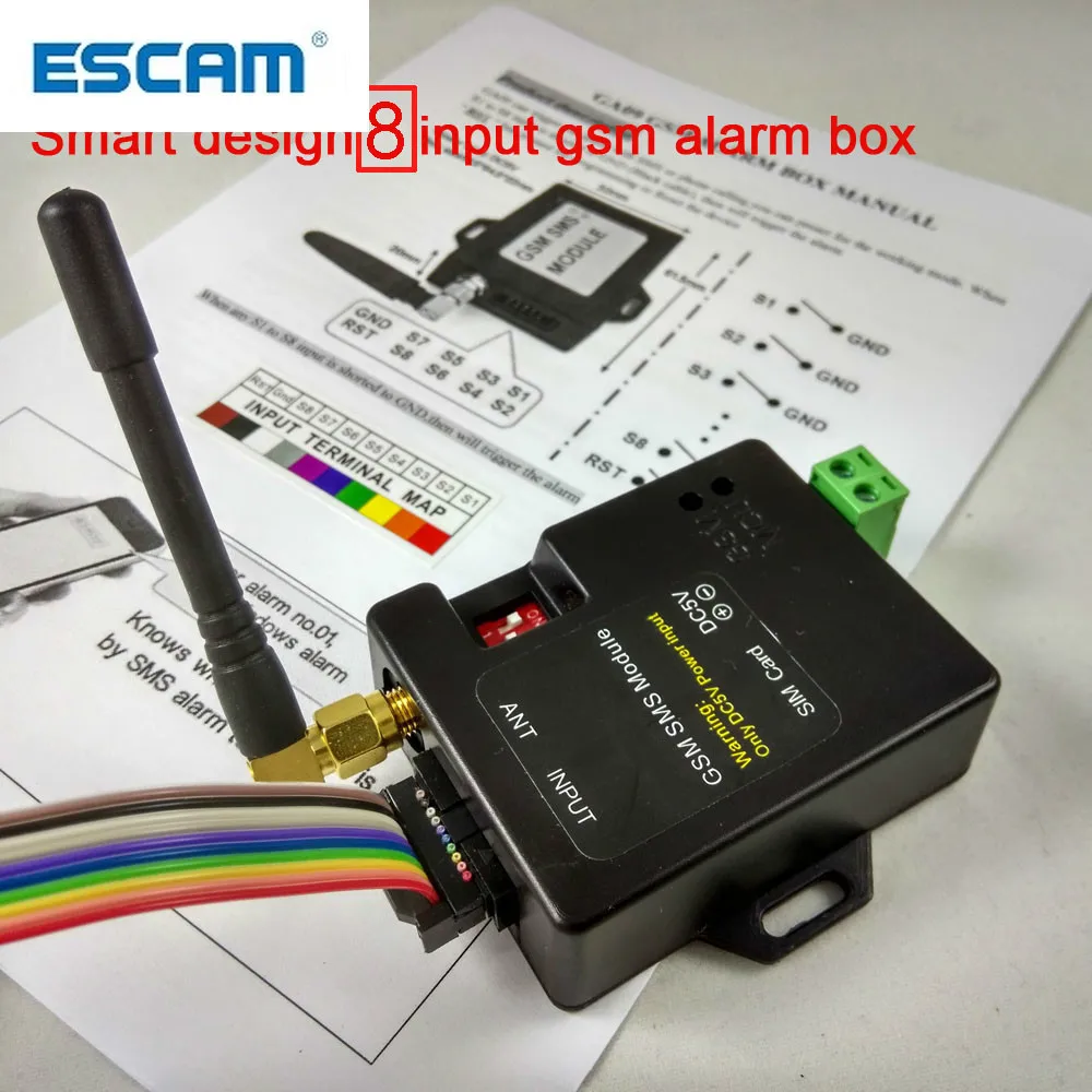 Умная Домашняя GSM-система сигнализации ESCAM