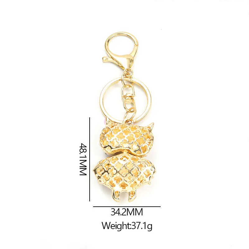 Брелок для ключей с эмалью в виде милой совы