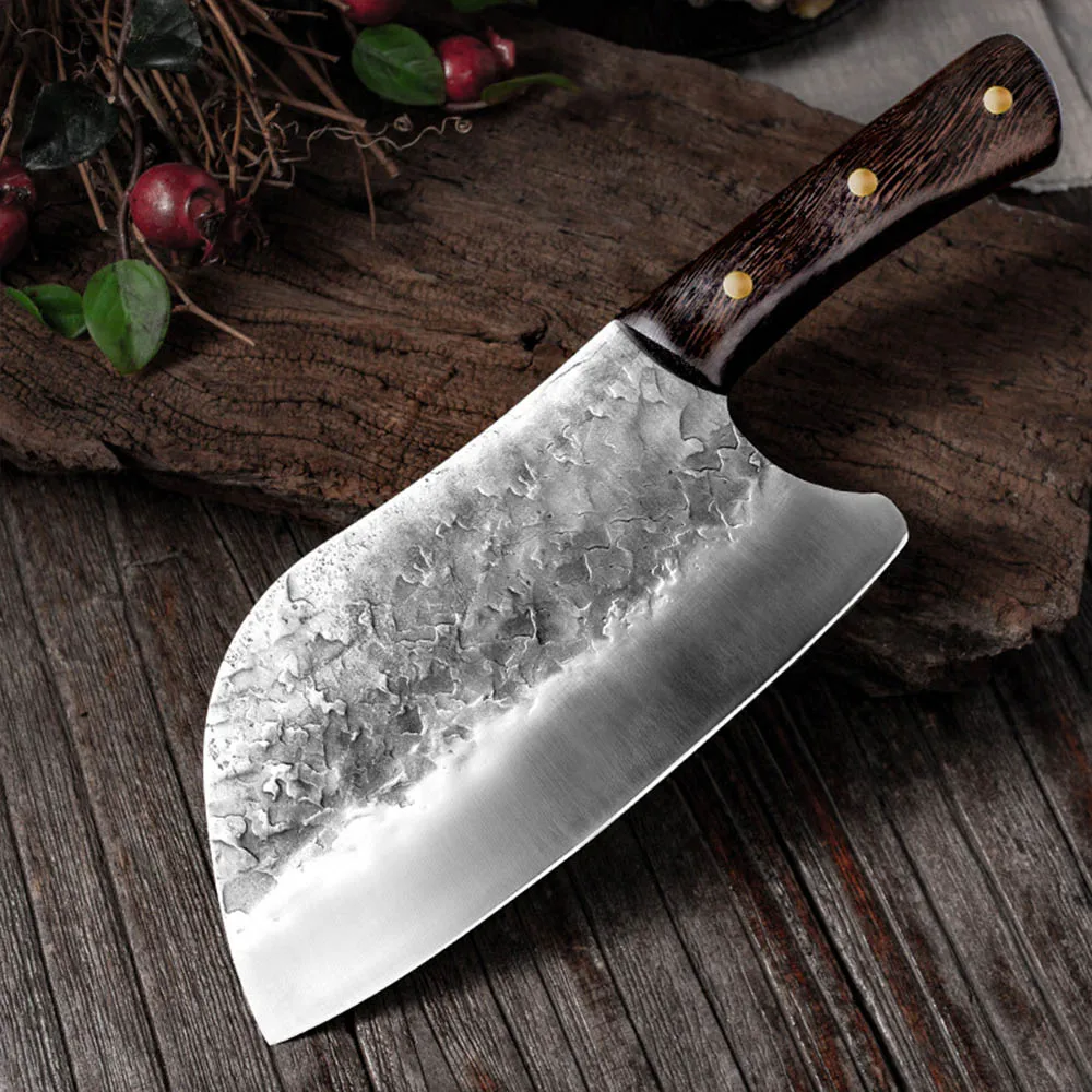 Forged Kitchen Chef Knife Full Tang Handle Handmade Steel Boning Knives Slicing Cutter Santoku Cleaver Butcher |