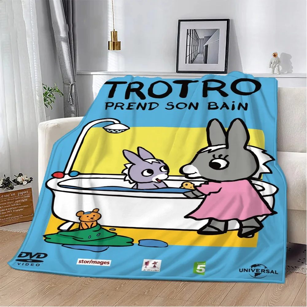Одеяло из флисовой ткани Trotro для взрослых с толстовкой большого размера спальни