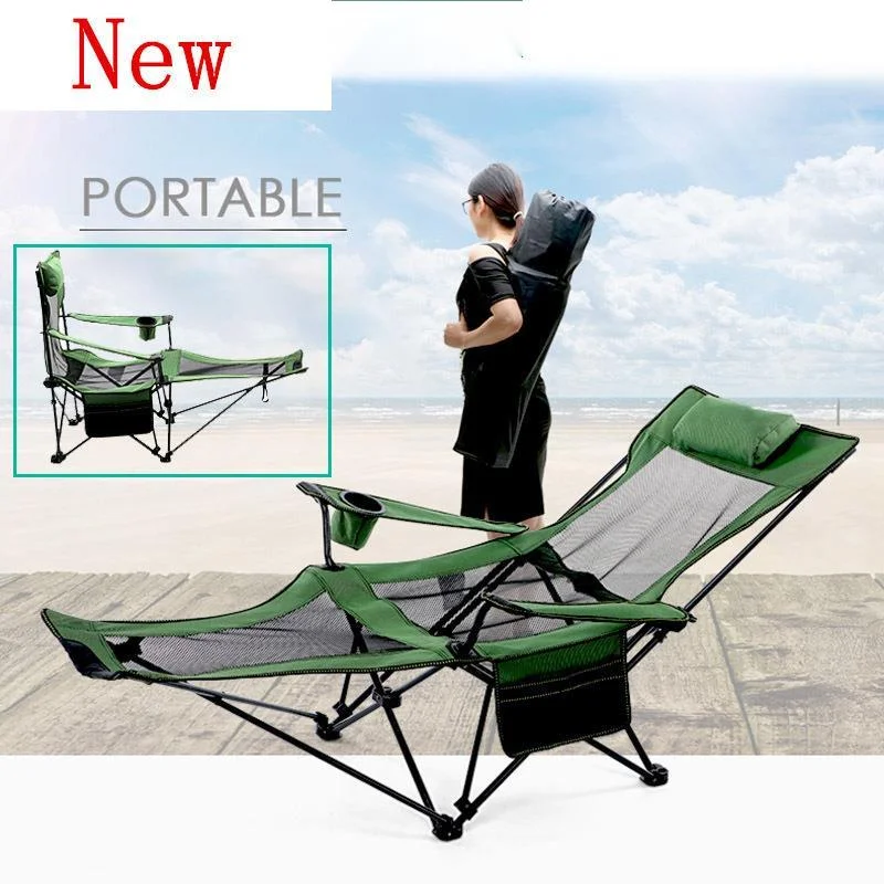 outdoor furniture chair foldable stool folding stool sillas camping foldable chair muebles Folding Camping Chair with Footrest