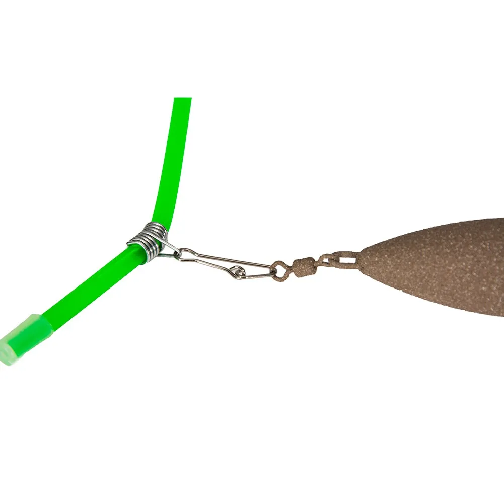 

Terminal Tackle Anti Tangle Boom 20pcs 3g/pcs ABS+Steel+Iron Anti Tangle Booms Green With Sinker Snap Brand New