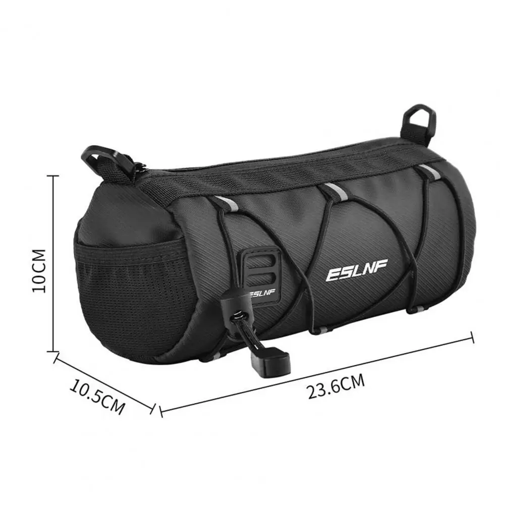 Handlebar Front Bag Nylon Bike Frame Bag Zipper Closure Usef