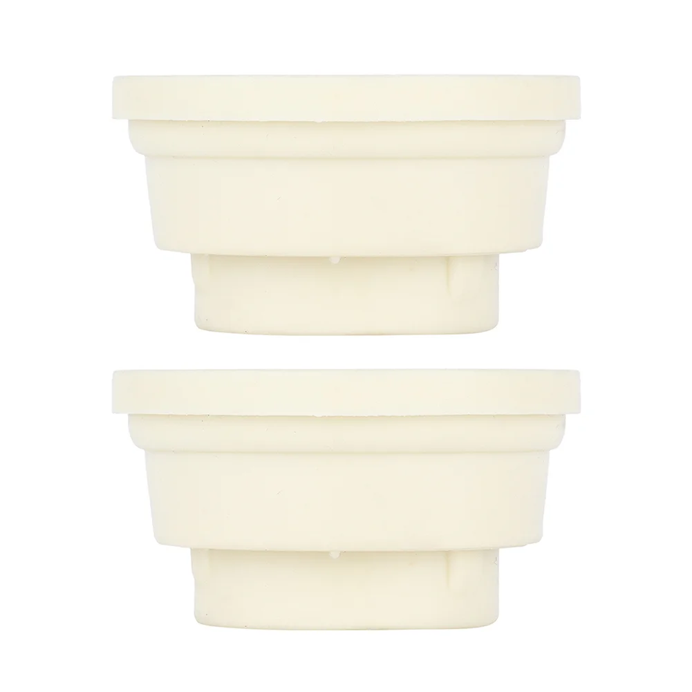 

2pcs Replacement Parts Plug Swimming Pool White Rubber Stopper Durable Practical Cap Easy Install Universal Ladder Bumper