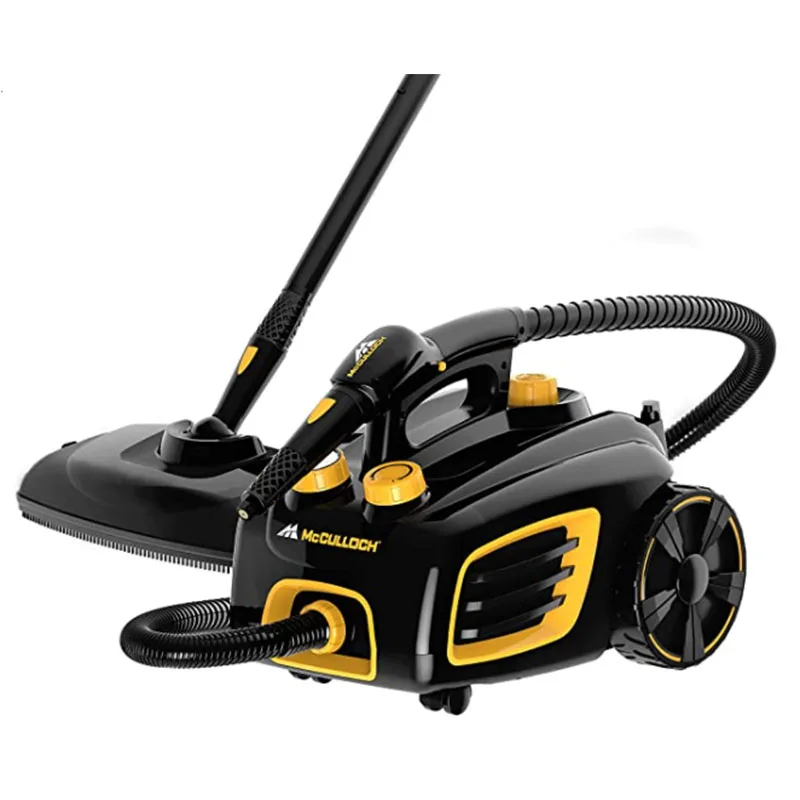 

McCulloch MC1375 Canister Steam Cleaner with 20 Accessories, Extra-Long Power Cord, Chemical-Free Cleaning for Most Floors, Coun