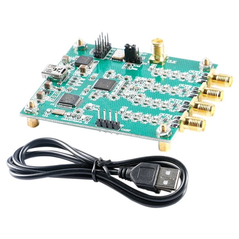 

JHD-AD9959 4-Channel DDS Module RF Signal Source Generator AT Command Serial Port Output Frequency, 2FSK, 4FSK, AM