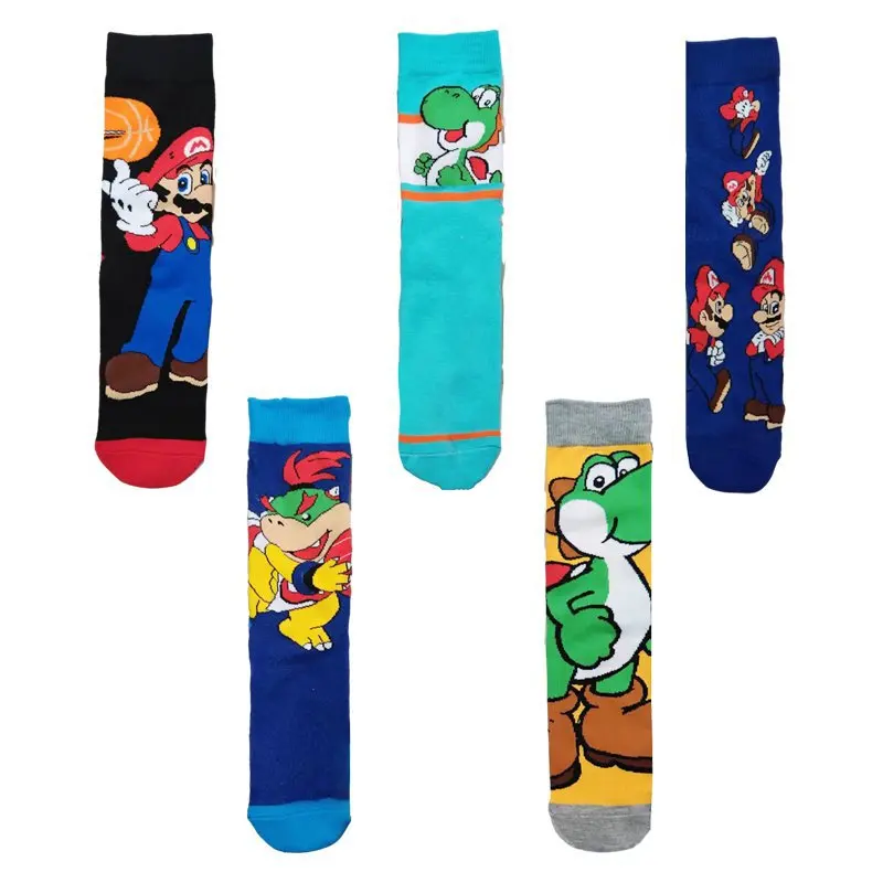 

Носки для косплея в стиле Super Mario Bros носки с символикой аниме Odyssey Yoshi Princess Peach Мультяшные носки унисекс носки для косплея подарок на день рождения и Рождество носки для взрослых