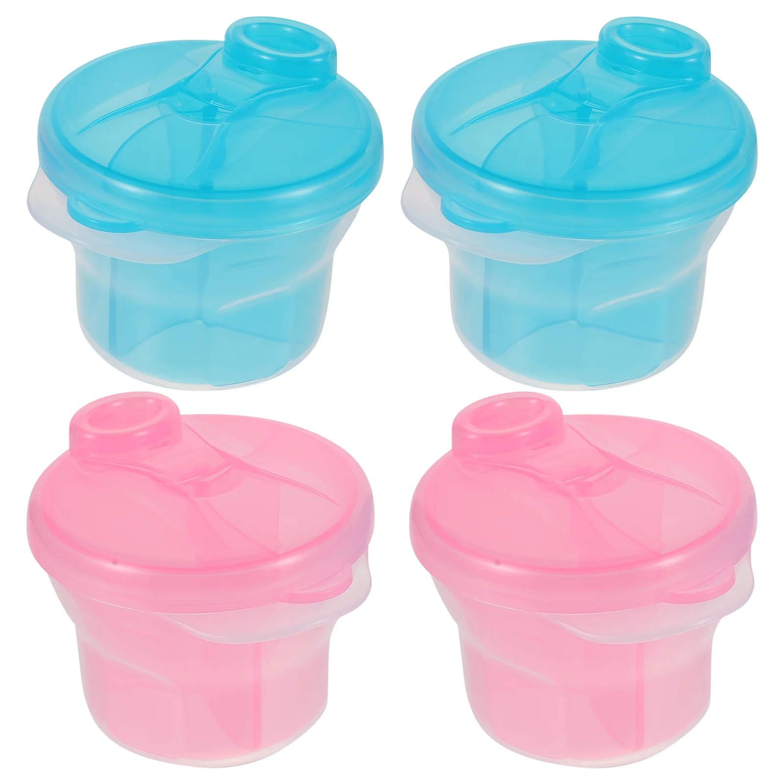 

4 Pcs Milk Infant Formula Dispenser Food Container Pp Powder Travel Baby Snack Foods