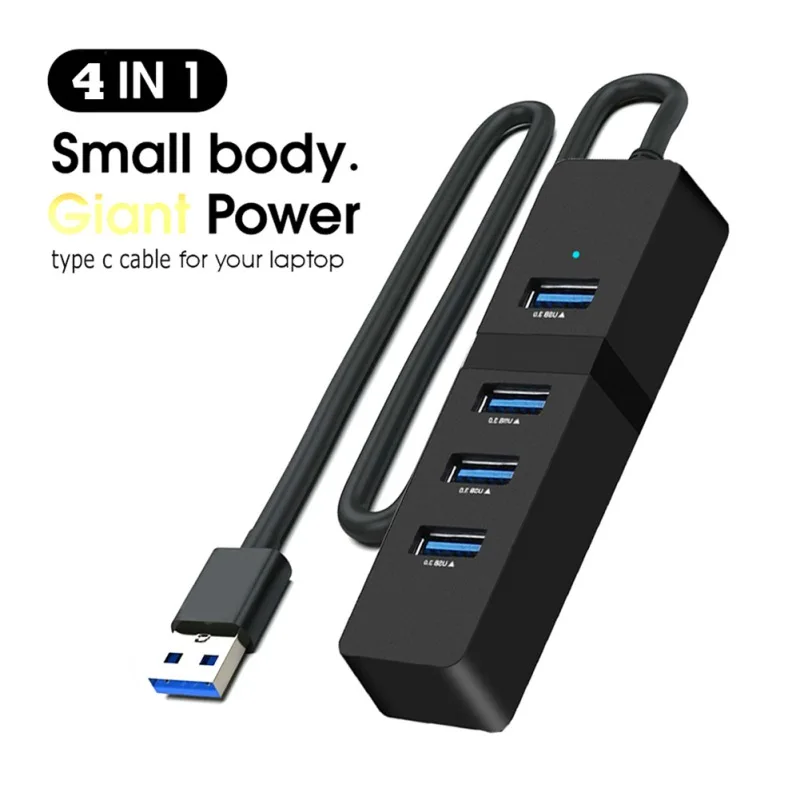 

4-Port USB 3.0 Hub for MacBook/Mac Pro High Speed with Extended Cable
