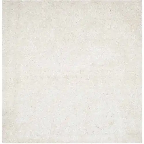 

Darius Solid Polyester Shag Area Rug, Off White, 7' x 7' Square Carpet tiles Home Prayer mat Alfombra dormitorio Darling in the
