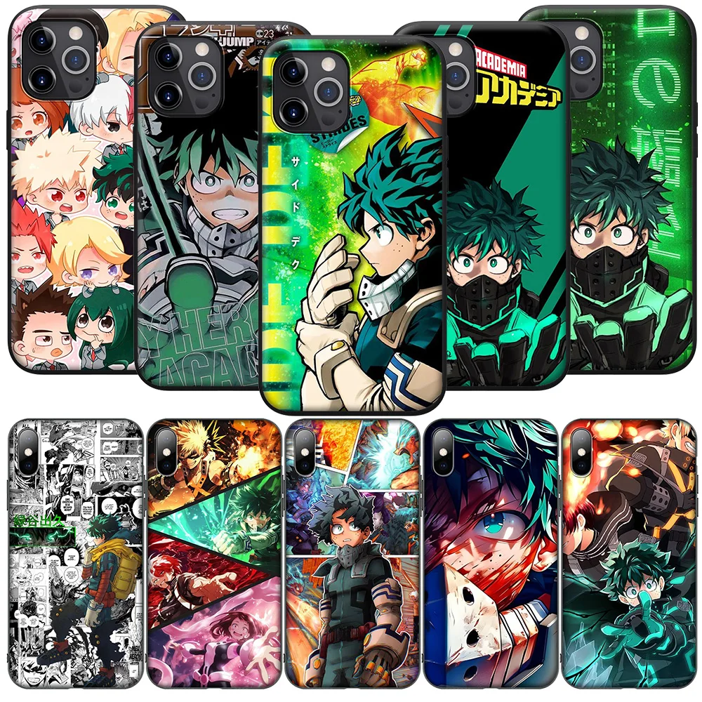 SK12 Аниме My Hero Academia Deku Мягкий чехол для телефона Xiaomi Redmi Note 11 11s 10 10s 9 9s 10t 8T 8 7 6 Pro Max