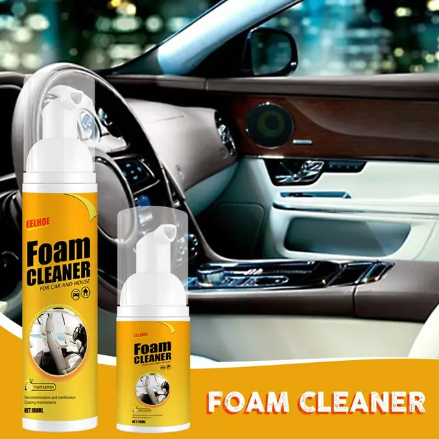 Multifunctional Foam Cleaner Car Interior Decontamination Leather Seat Cleaner Leather Plastic Cleaning Supplies Car Care 4