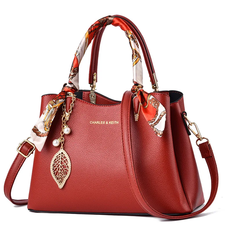 

2023 Fashion Silk Scarf Women's Handbag Large Capacity Women Shoulder Bag Messenger Bucket Bags Sac A Main Femme bolso mujer