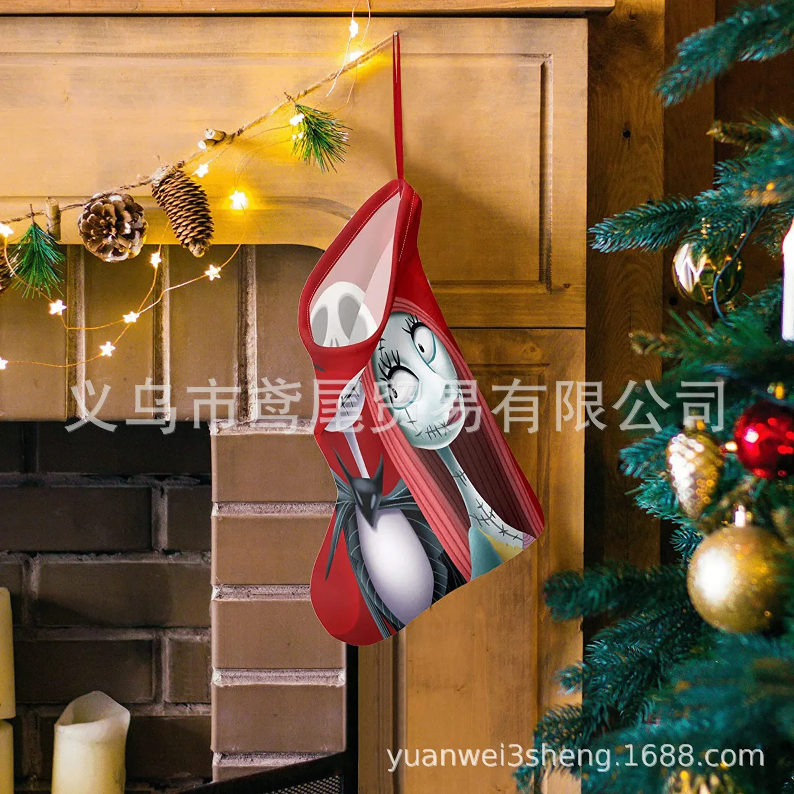 5 шт. носки Ночь перед Рождеством Джек Скеллингтон Салли кулон праздничное