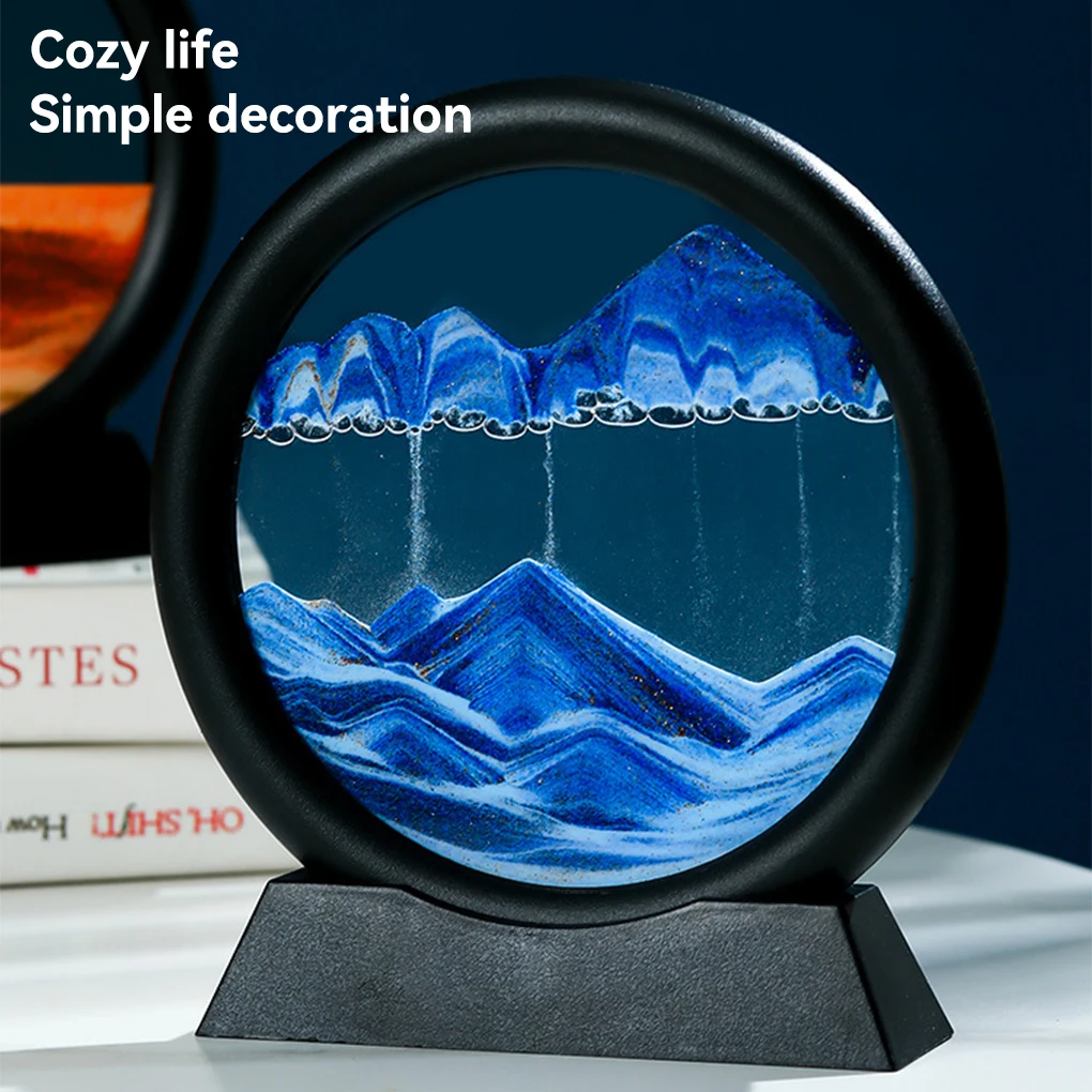 

Sandscape Nightstand Moving Sand Painting Picture Art Hotel Hourglass Gift