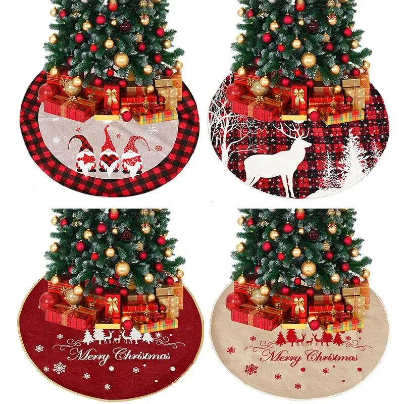 

Новинка, ковер с юбкой на рождественскую елку, коврик из нетканого материала с низом на рождественскую елку, домашние украшения для новогод...