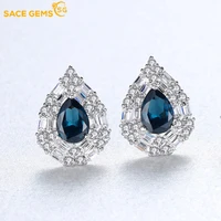 sace gems luxury 100 925 sterling silver 5a zircon shape earrings sparkling wedding engagement party fine jewelry gifts