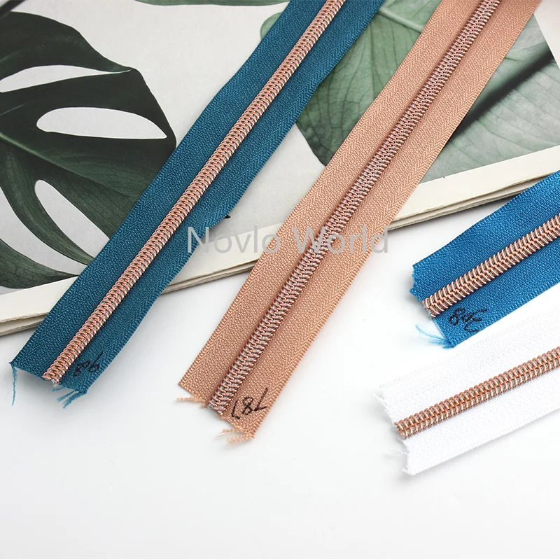 30-100 Yards 5# 32mm 11 Colors Nylon Teeth Zippers DIY Sewing Accessories Nylon Coil Zipper Roll for Bag Clothes Repair Kit