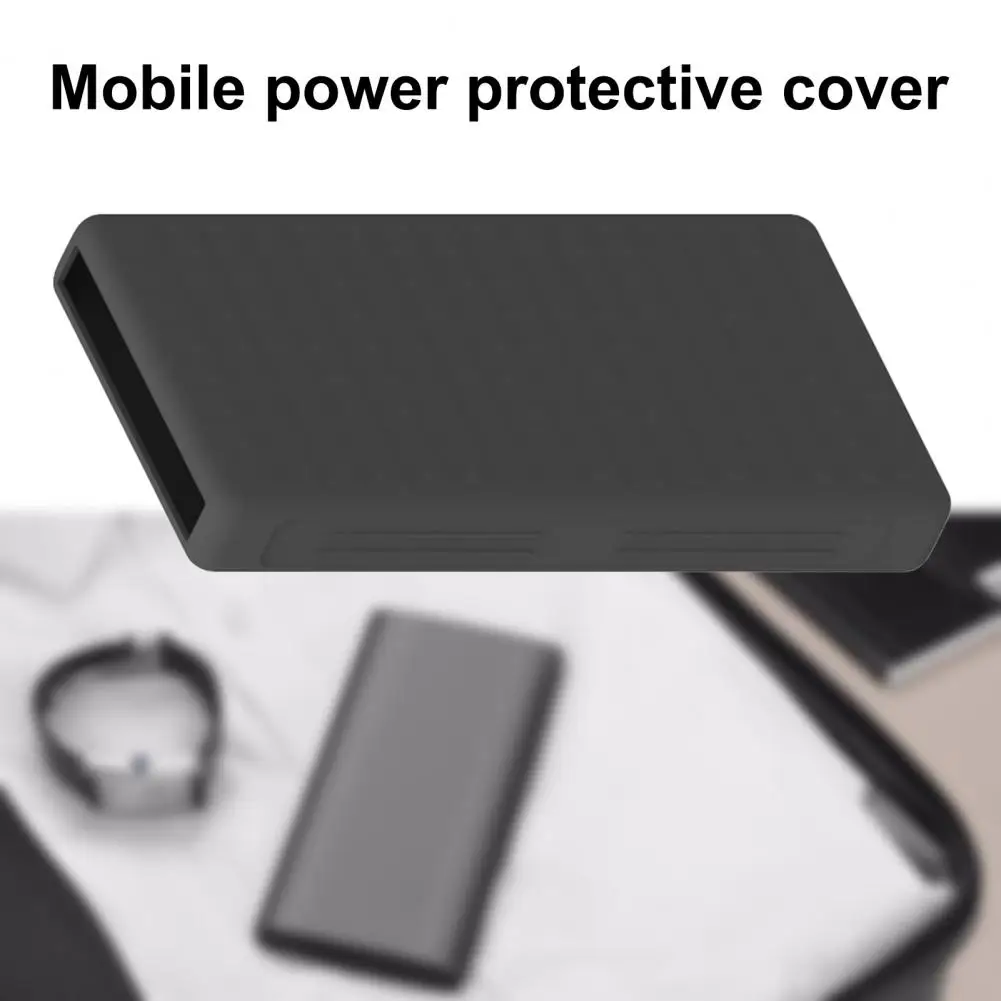 

Cover Silicone Protective Case Solid Color Dirt-resistant Design 12000mAh CP12S Mobile Power for Huawei Glory Power Bank